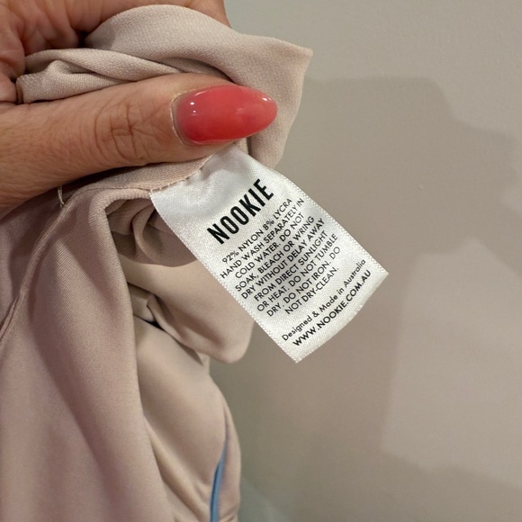 Nookie Dita Mesh Gown in Sky & Nude - Picture 11 of 12